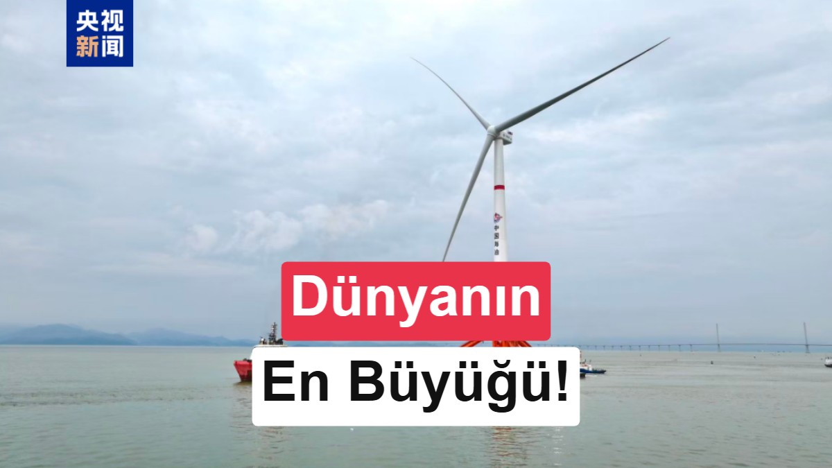 Çin, dünyanın en büyük gergi ayaklı yüzer rüzgar türbinini hizmete alıyor